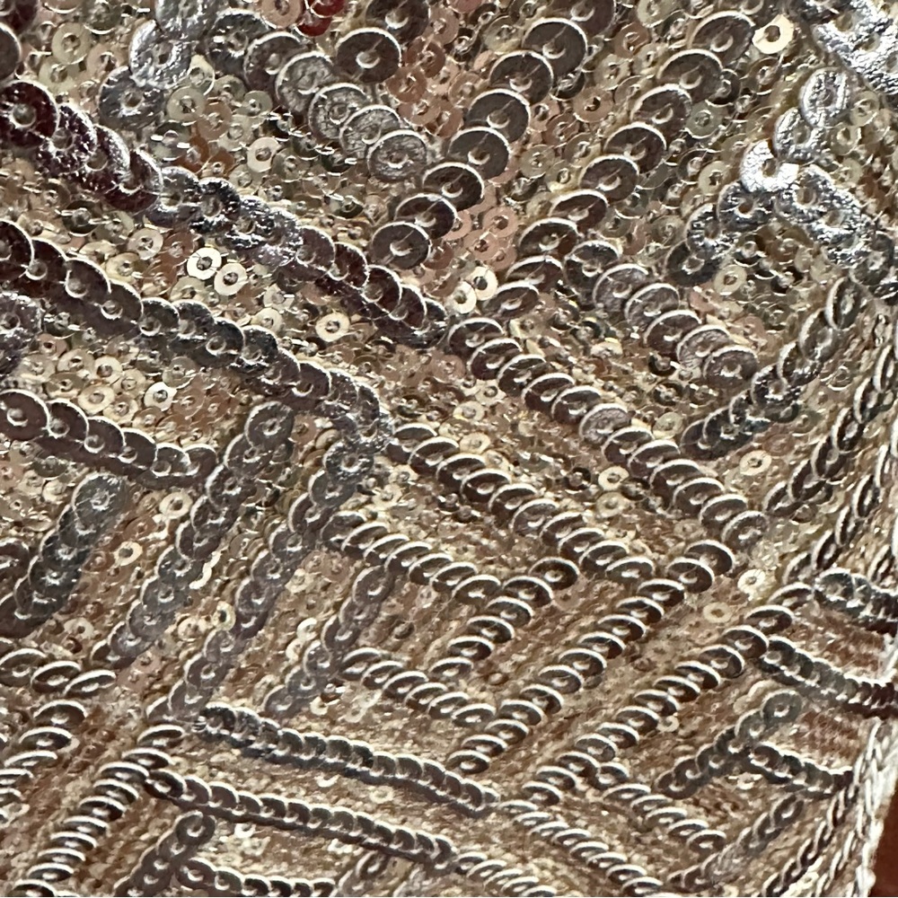 C. Luce Dress M Mini Gold Sequin Skirt - Picture 6 of 10